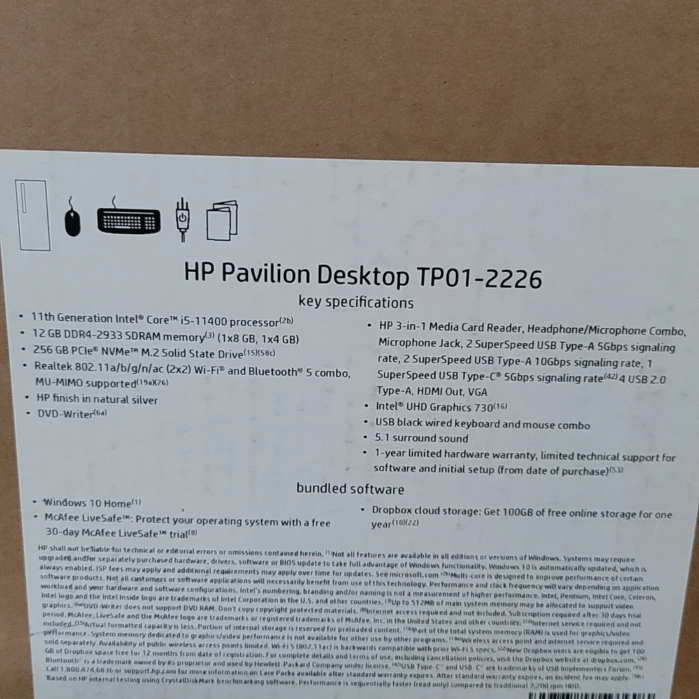 HP- Pavilion Desktop TP01- 2226